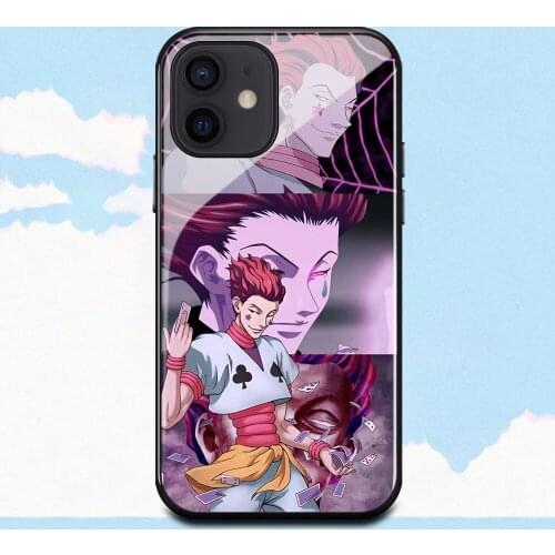 Hunter X Hunter Hisoka Case For iPhone 6 6s 7 8 Plus X XS XR 11 12mini 12Promax SE2 Tempered Glass Case