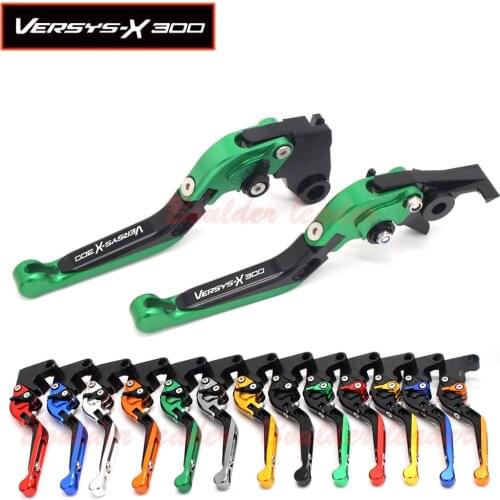 CNC Adjustable Folding Extendable Motorcycle Brake Clutch Levers For KAWASAKI VERSYS-X 300 VERSYS X300 2017