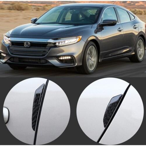 Door crash strip carbon fiber anti-collision strip body protection decoration patch For Honda Insight