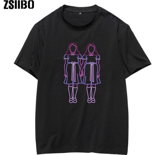Horror Movies T-Shirt Shining Gemini Print Monster Skin Stereo Mens T-Shirt Unique Clothing Short Sleeve Tshirt Unisex Clothing