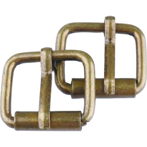 10 PCS Metal Adjust Roller Pin Belt Buckle 20mm Snap Rectangle Ring Leather Bag Shoe Strap Belt Web Craft Sewing DIY Handmade