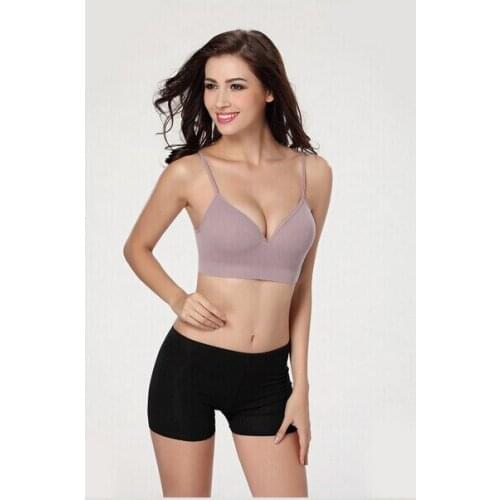 Fashion Womem Solid Wireless Seamless Bralette Girl Fitness Tank Top Bra Women underwear