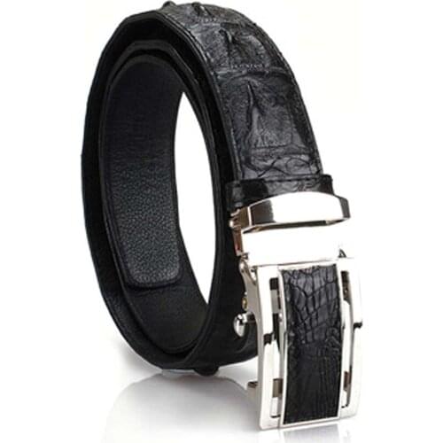 Yuanhui Thailand crocodile male belt new male men belt business male belts crocodile leather