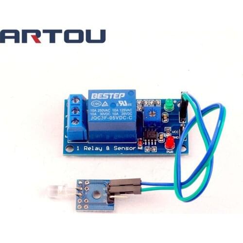 DC 5V 12V with Small Board 1 Channel 1CH Light Detection Photosensitive Diode Sensor Relay Module Control Board