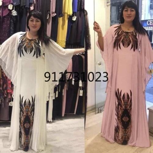 2021 New Summer Fashion Style African Women Short Sleeve Plus Size Long Dress African Dresses for Women African Clothes