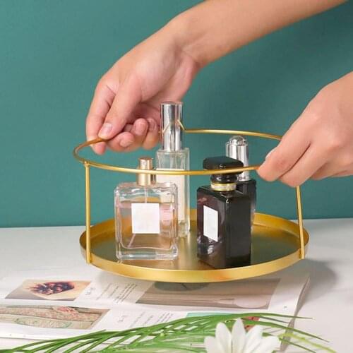 Round Shape Single Layer Food Fruit Snack Jewelry Display Cosmetics Storage Tray