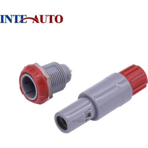 Plastic male female connector, medical push pull self-locking circular connector,4 pins M14 Size TAG.M0.4 ZKG.M0.4