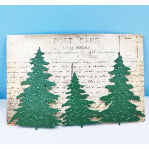 Christmas Tree Dies Embossing And Cutting Templates Stamps And Dies Card Making Supplies Cutting Templates Products For Crafts