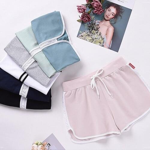 2021 Simple Women Casual Shorts Patchwork Body Fitness Workout Summer Shorts Female Elastic Skinny Slim Beach Edge Short Hot XL