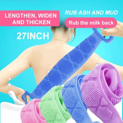 Silicone bath body brush Magic Silicone Brushes Bath Towels Rubbing Back Mud Peeling Body Skin Clean Shower Brushes pide pide