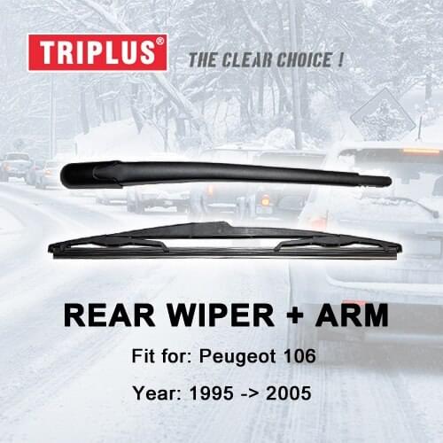 Rear Wiper Arm with Blade for Peugeot 106 (1999-2005) 1pc 14" 350mm, Rear Wiper Arm & Rear Wiper Blades