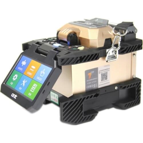 English Menu AV6481 Optical Splicing Machine FTTH Optical Fiber Fusion Splicer 4 motors