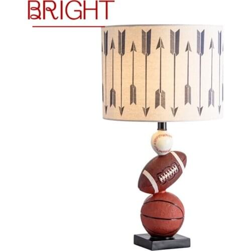 BRIGHT Creative Cartoon Table Desk Lamp Contemporary Resin LED Light for Home Children Bed Room Decoration