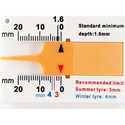 10pcs Plastic Tire Tread Depth Gauge Car Tyre Gauge Auto Tire Tread Height Meter Measurement Tool Tread Checker Tire Repair Tool