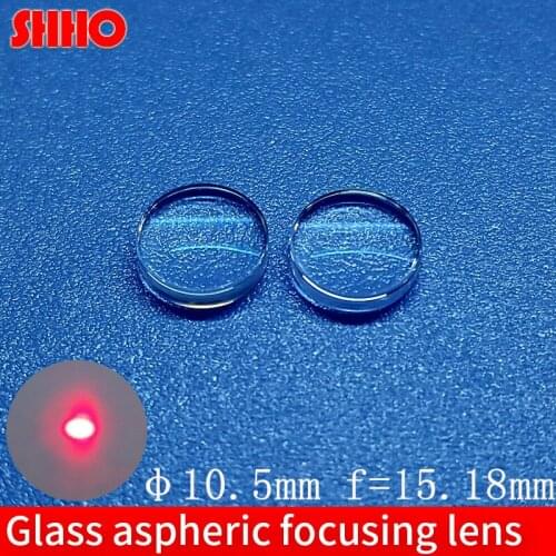 Customizable coated optical lenses diameter 10.5mm focal length 15.18mm glass lens material L-BAL42 laser lens manufacturer