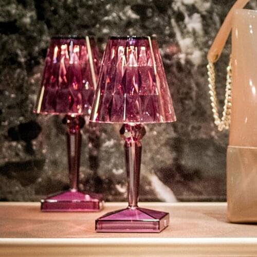 Diamond Table Lamp Acrylic Decoration Light for Bar Bedroom Bedside Coffee Crystal LED Desk Lamps Gift Night Lights Lighting