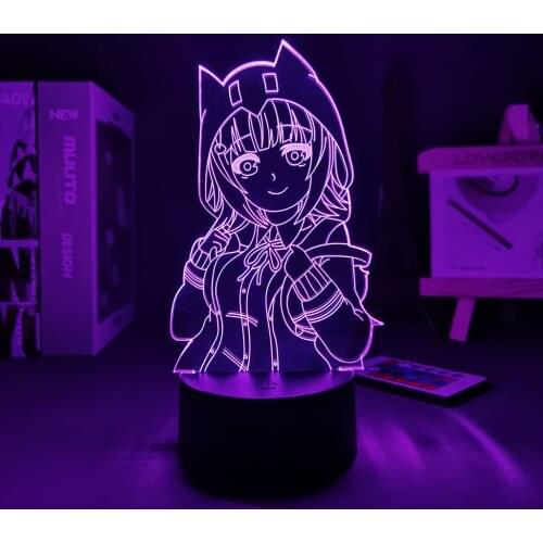 Anime 3D Lamp Danganronpa Chiaki Nanami Led Night Light Lamp for Bedroom Decor Kids Gift