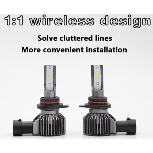 Wireless LED Lamp H4H1H7 Refitted Automobile Front Lamp LED Integrated Automobile Headlight Highlights & Focuses h11 car lights