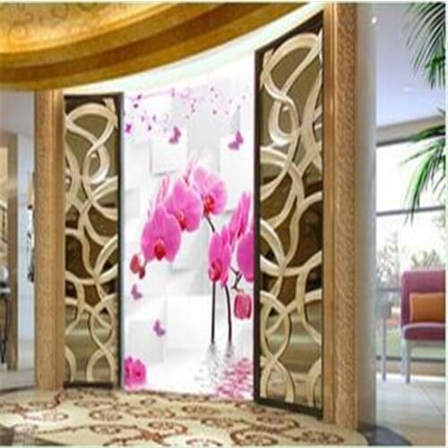 Beibehang Seamless 3d stereoscopic wallpaper KTV bar Hotel theme rooms large mural backdrop colored bricks personalized