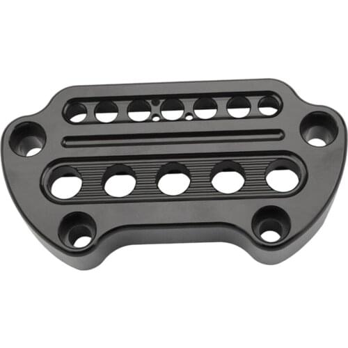 Black Motorcycle Indicator Lamp Top Clamp Fits for Harley 06-up Dyna New