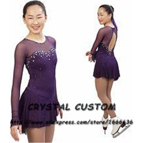 Custom Figure Skating Dress For Competition Fashion New Brand Ice Figure Skating Dress For Children DR3572