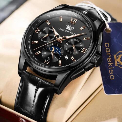 Lls Men's Watch With Leather Strap