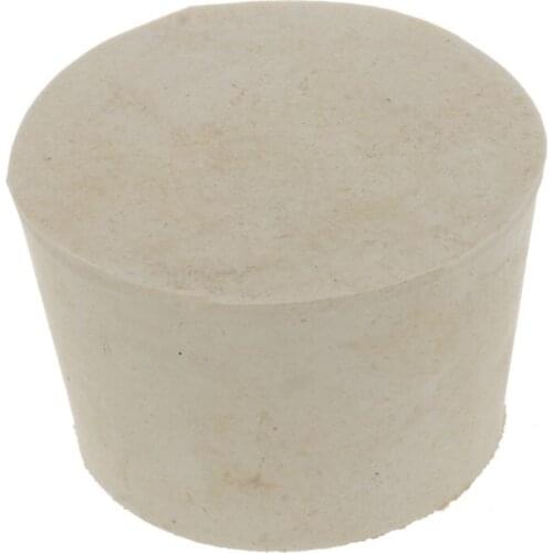 Best New Rubber Stopper Bungs Laboratory Solid Hole Stop Push-In Sealing Plug 9# 37*45mm