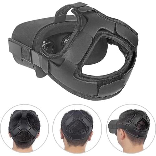 PU Leather + Soft Sponge Head Strap Pad for Oculus Quest Headset Cushion Pad for Oculus Quest Accessories Reduce Head Pressure