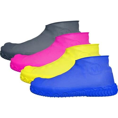 Slip-resistant Boot Motorcycle Bike Overshoes Rubber Reusable Latex Waterproof Rain Shoes Covers Shoes Accessories organizers