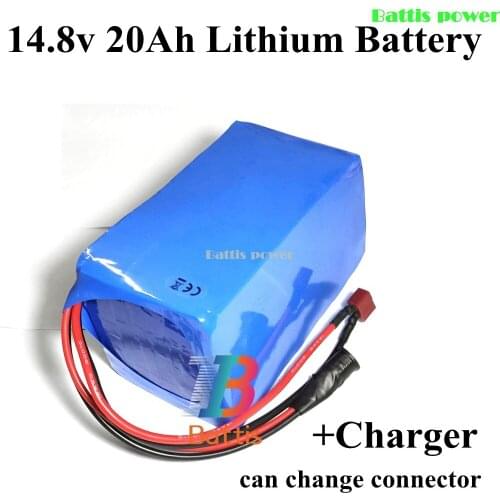 14.8v 20ah Lithium Bateria Recargable 12V 20Ah Lithium Ion 18650 Battery Pack BMS 4S for 100W LED Lamp Xenon Backup + 3A Charger