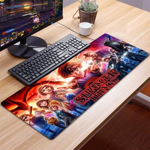 Boy Gift Pad Stranger Things TV Mousepad Gamer Gaming Mouse Pad Computer Accessories Keyboard Laptop Padmouse Desk Mat Mouse Pad