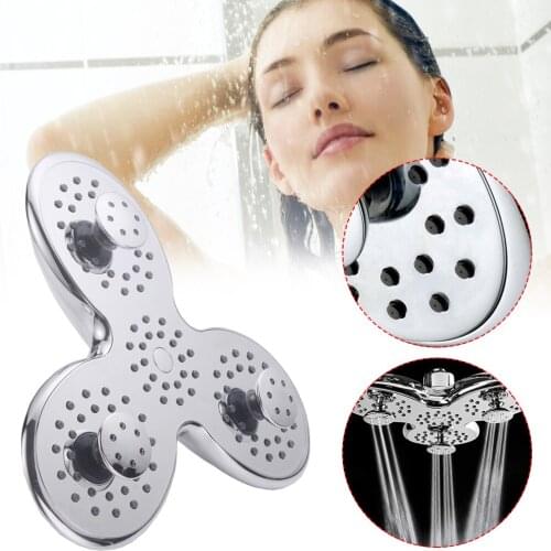 9.5 inch ABS Bathroom Shower Head Petal Shape 3 Function Adjustable Top Shower Head Shower Bathroom Faucet Rainfall Shower Head