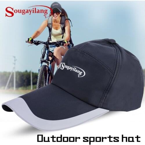 Sougayilang Fishing Cap Wholesale Adjustable Sunscreen Net Cap Outdoor Sports Baseball Men and Women Sports Cap with Letter Cap