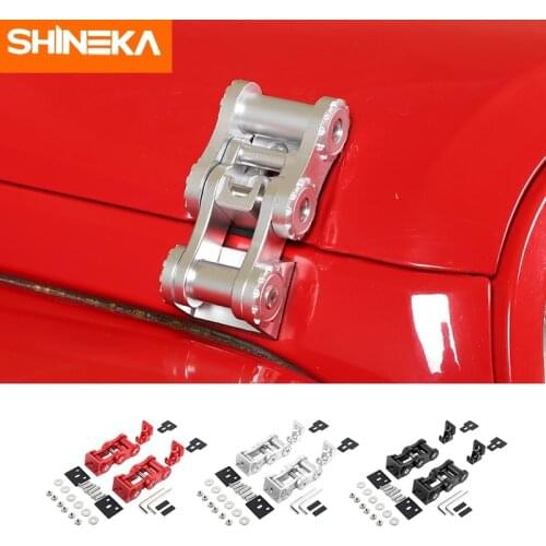 SHINEKA Car Lock Hood Latch Catch For Jeep JK Car Engine Hood Lock Latch Catches Kits Accessories For Jeep Wrangler JK 2007-2017