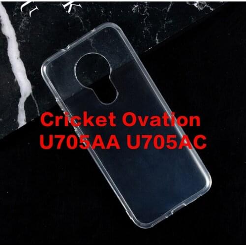 Transparent Phone Case For Cricket Ovation U705AA U705AC Gel Pudding Silicone Caso Phone Shell For Cricket Ovation Back Cover
