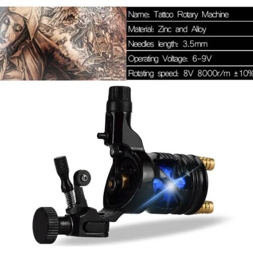 ATOMUS Professional Alloy Rotary Motor Tattoo Machine Liner and Shader Wine Shape Barrel Heavy Rotary Machine for Tattoo Supply