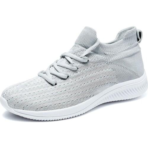 Vulcanized Shoes for Men 2020 Mesh New Men Sneakers Lace Up Low Top Jogging Shoes Man Loafer Footwear Breathable Air Flat Sports