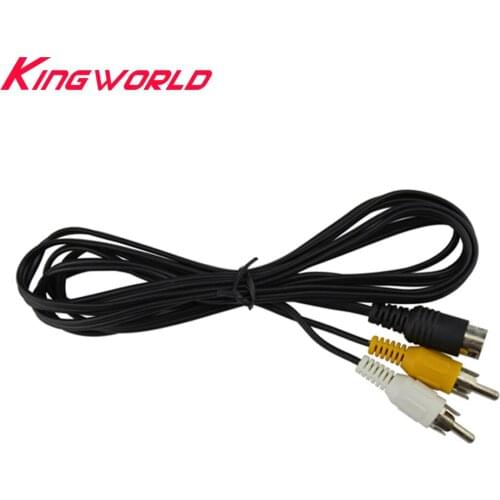 10pcs High quality AV Cable 3 pin for SEGA Mega Drive 2 RCA Cord for SEGA Genesis 2