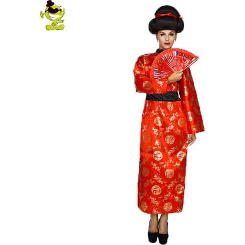 Womens Red Chinas Tang Costume Fancy Dress Tang Dress Clothes Cosplay Purim &Halloween Party Costume for Adult