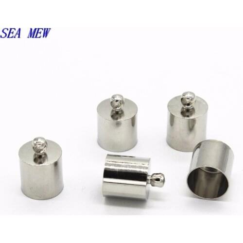 100 PCS DIY Jewelry Accessories Copper Tassel Caps Leather Cord End Caps Clasps For DIY Jewelry Making