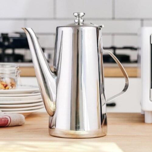1.5/2L Family Accessories Stainless Steel Coffee Kettle Coating Long Mouth Spout Teapot Water Jug Home Kitchen Tool