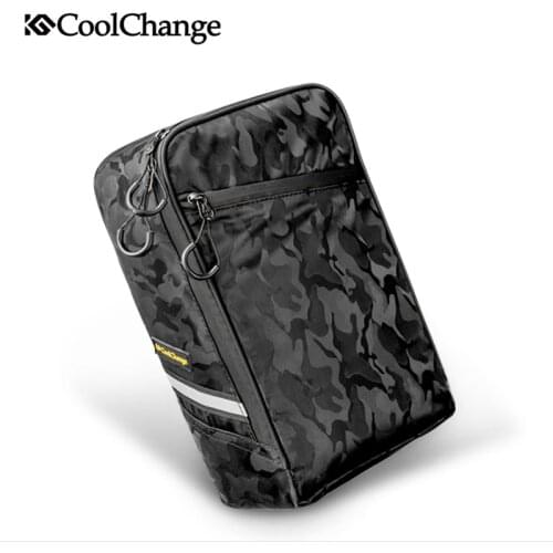 CoolChange Waterproof Bike Bag Portable Bicycle Rear Rack Bag Seat Trunk Backpack Case Pannier MTB Road Cycling Bag Accessories