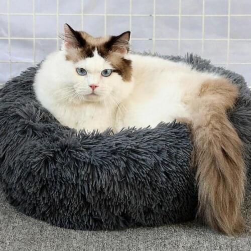 Pet Kennel Deep Sleep Dog House Velvet Warm Mats Dog Bed Super Soft Washable Long Plush Sofa For Dog Basket Pet Cat Bed