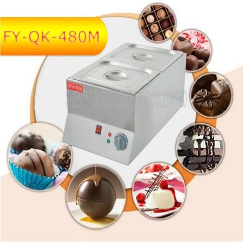 1PC FY-QK-480M Hot Sale Double-cylinder Electric Chocolate Fountain Fondue Hot Chocolate Melt Pot melter Machine