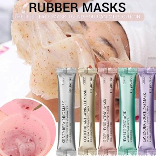 Collagen Rose Hyaluronic Acid Soft Mask Powder Face Mask Anti Aging Anti Wrinkle Peel Off Rubber Hydrojelly Mask Facial Mask