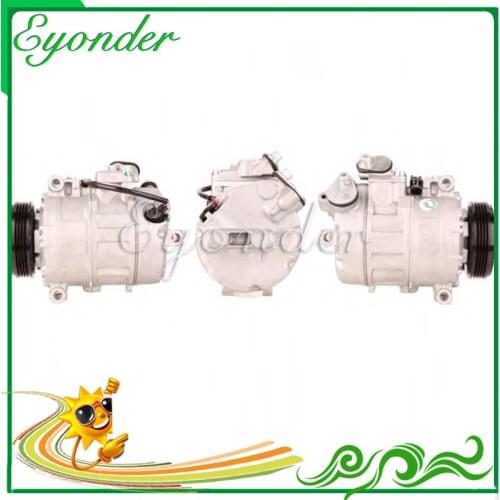 AC A/C Air Conditioning Compressor Cooling Pump PV4 for BMW 5 series E60 E61 530i 525i 530d 530xi 530xd 64509174802 447180-6760