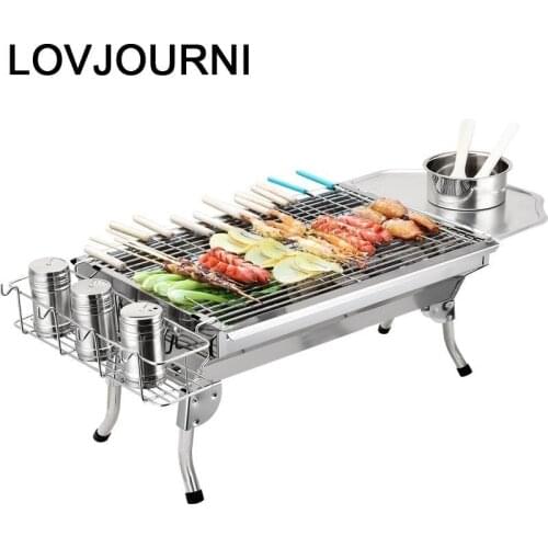 Kitchen Rotisserie Grelha Para Korean Asador Mini Grill Portatiles Barbacoa De Carbon Parrilla Kebab Bbq Churrasco Barbecue