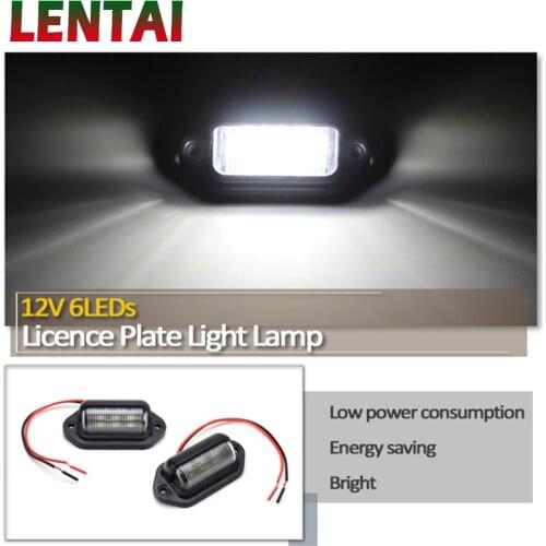 LENTAI For BMW e46 e39 e90 e60 e36 f30 f10 Volkswagen polo golf 4 Lifan 1PC Car LED Number Plate Lamp License Plate Light Bulbs