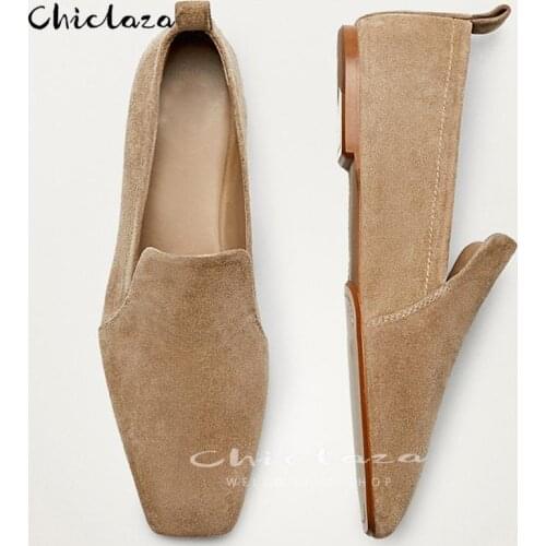 New Spring Autumn Women England Vintage Fashion Simple Genuine Leather Slip-On Loafers Shoe Casual Solid Flat Shoes Female