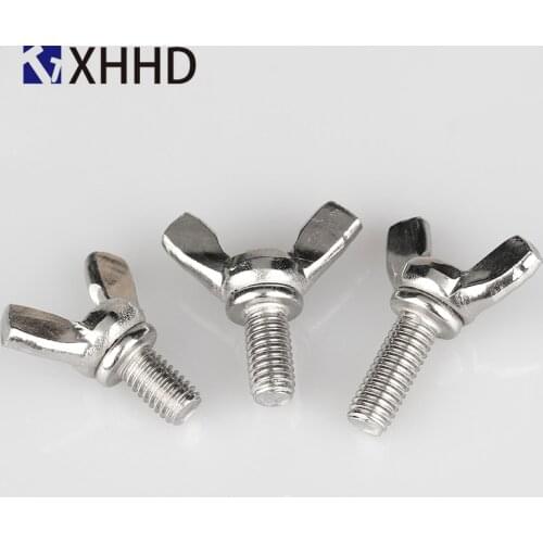M3 M4 M5 M6 M8 M10 Hand Tighten Screws Butterfly Bolt Wing Thumb Screw Claw 304 Stainless Steel